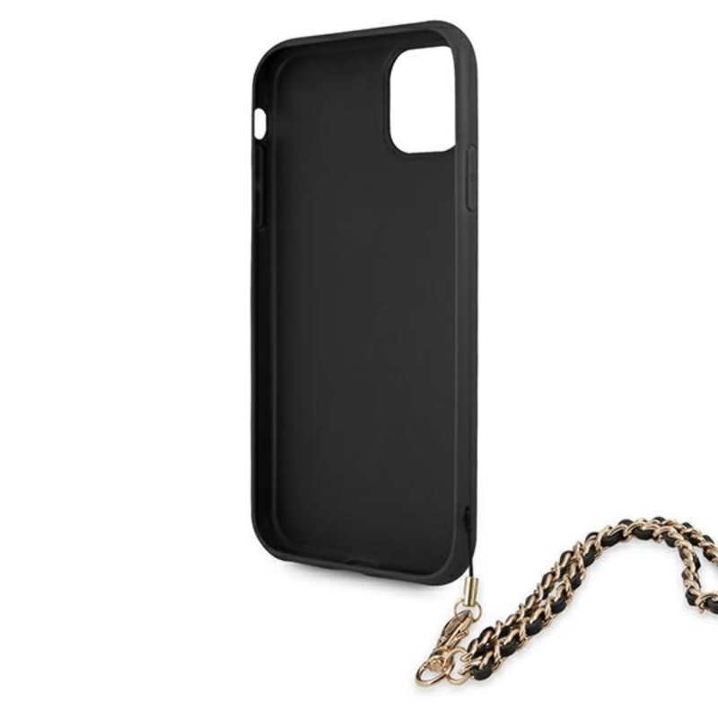Etui Do iPhone 11 Guess Saffiano Chain Czarny