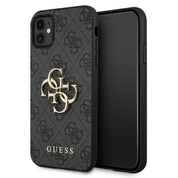 Etui Do iPhone 11 Guess 4G Big Metal Logo Szary