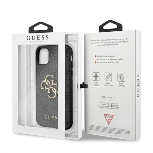 Etui Do iPhone 11 Guess 4G Big Metal Logo Szary