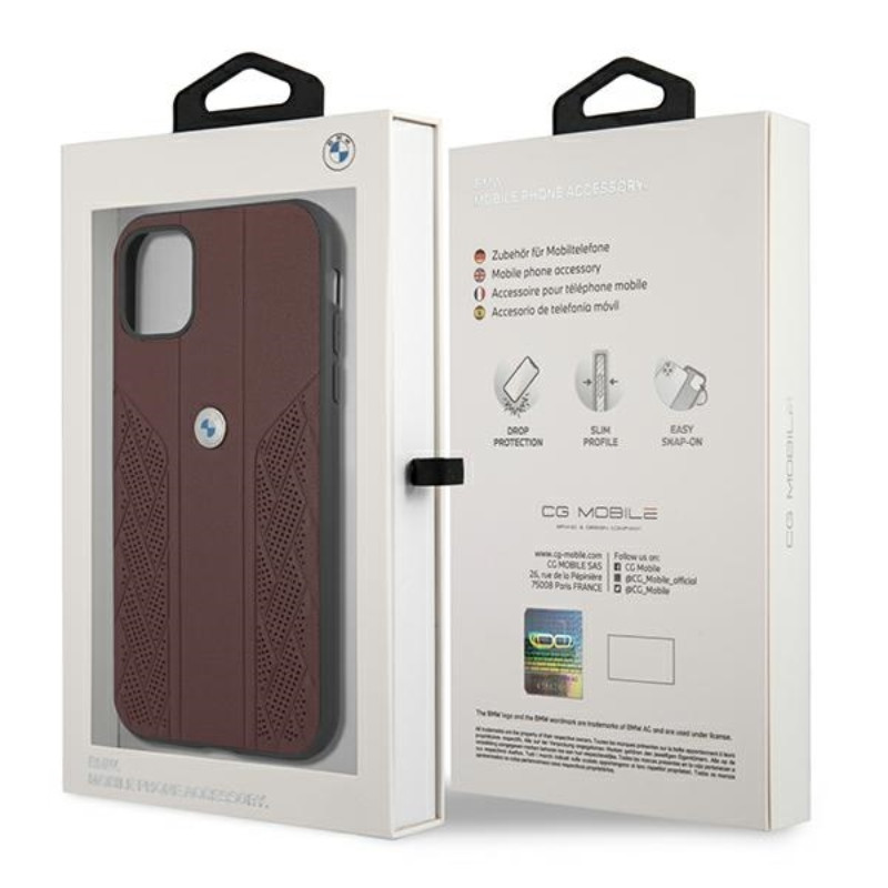 Etui Do iPhone 11 BMW Leather Curve Perforate...
