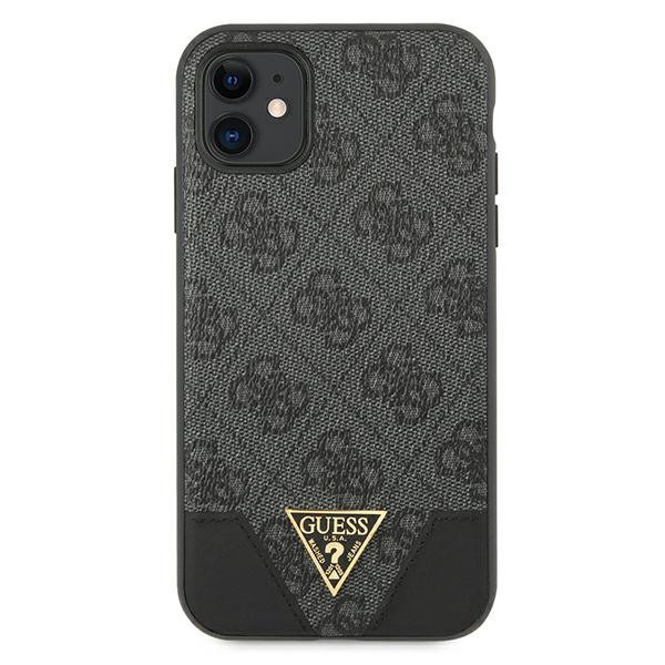 Etui Do iPhone 11 Guess 4G Triangle Collection Szary