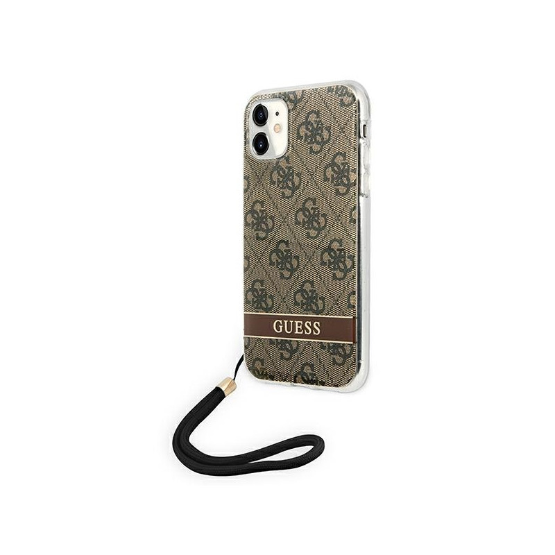 Etui Ze Smyczką Do iPhone 11 Guess 4G Print...