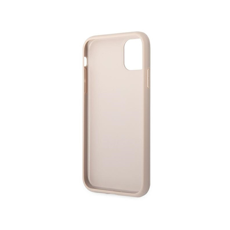 Etui Do iPhone 11 Guess 4G Metal Gold Logo Różowy
