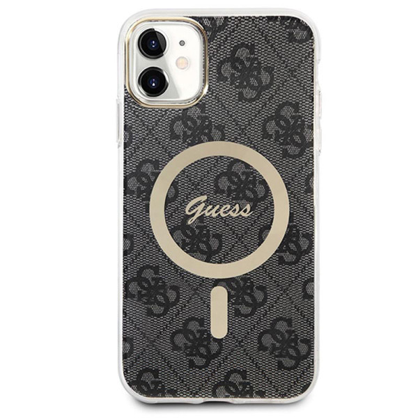 Zestaw Etui + Ładowarka MagSafe Do iPhone 11 Guess Bundle Pack MagSafe 4G Czarny