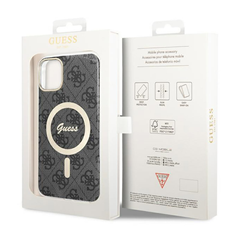 Etui Do iPhone 11 Guess 4G MagSafe Czarny