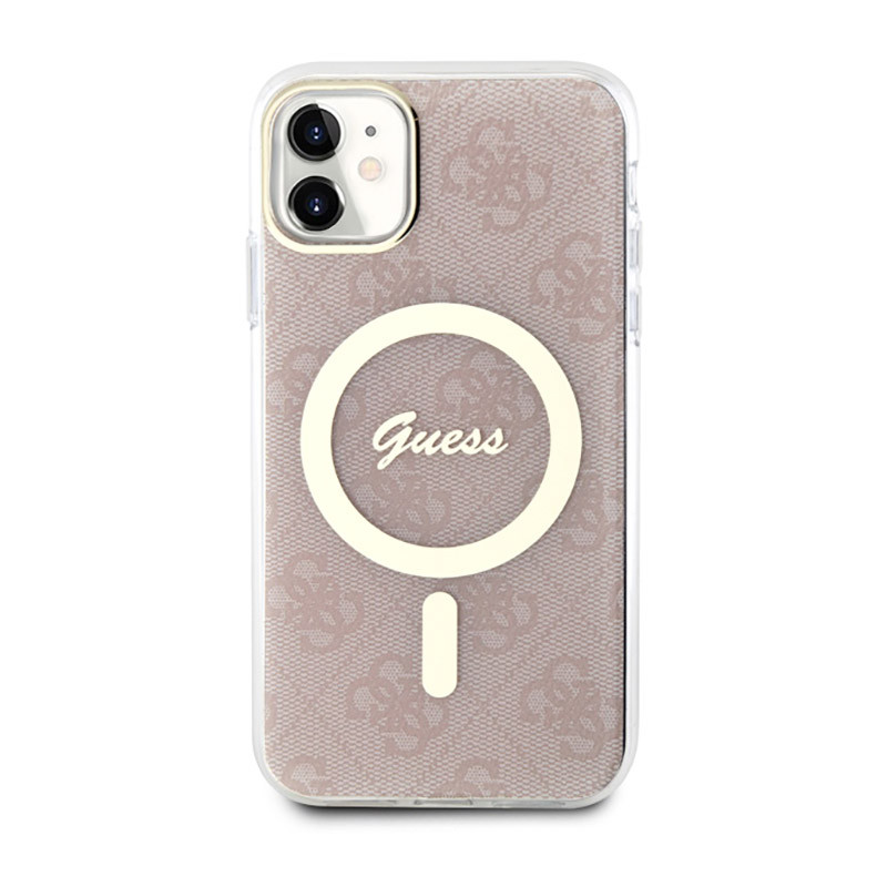 Etui Do iPhone 11 Guess 4G MagSafe Różowy