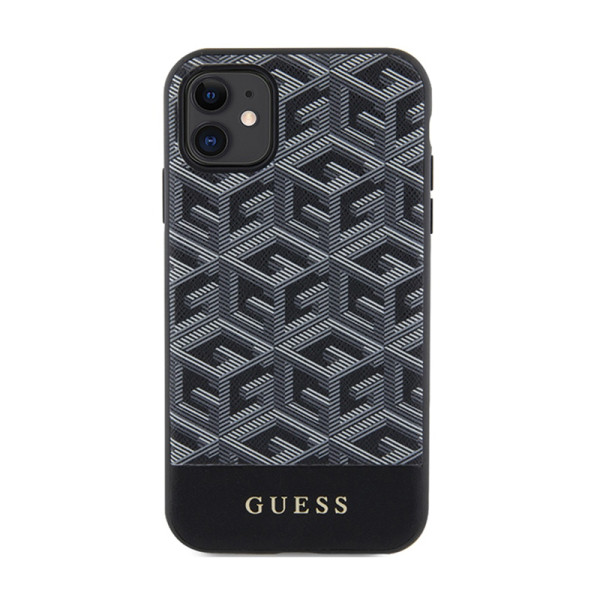 Etui Do iPhone 11 Guess Gcube Stripes MagSafe Czarny