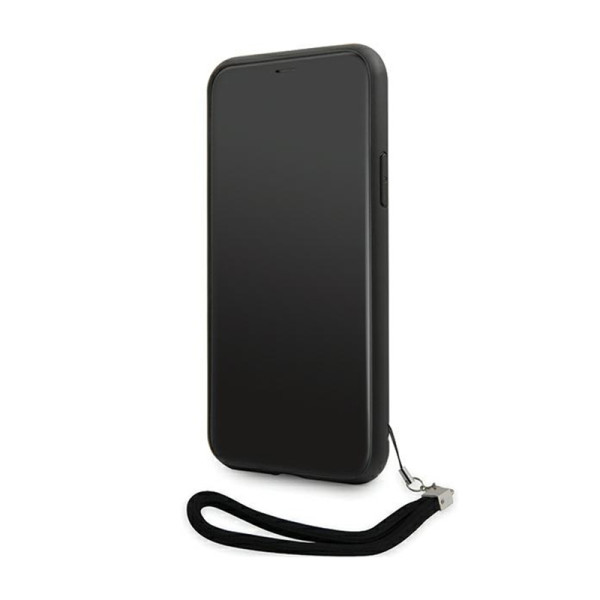 Etui Ze Smyczką Do iPhone 11 Karl Lagerfeld Sequins Cord Srebrny