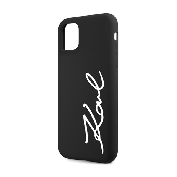 Etui Do iPhone 11 Karl Lagerfeld Silicone Signature Czarny