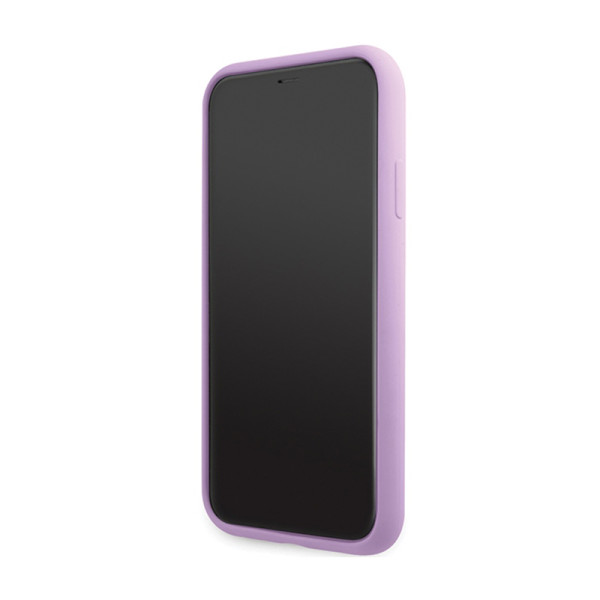Etui Do iPhone 11 Karl Lagerfeld Silicone Signature Fioletowy