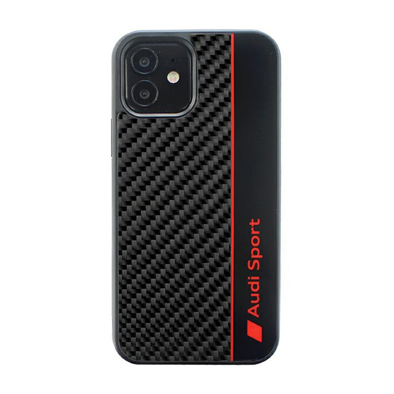 Etui Do iPhone 11 Audi Carbon Fiber Stripe Czarny