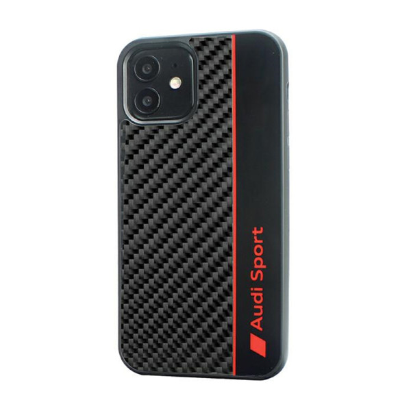 Etui Do iPhone 11 Audi Carbon Fiber Stripe Czarny