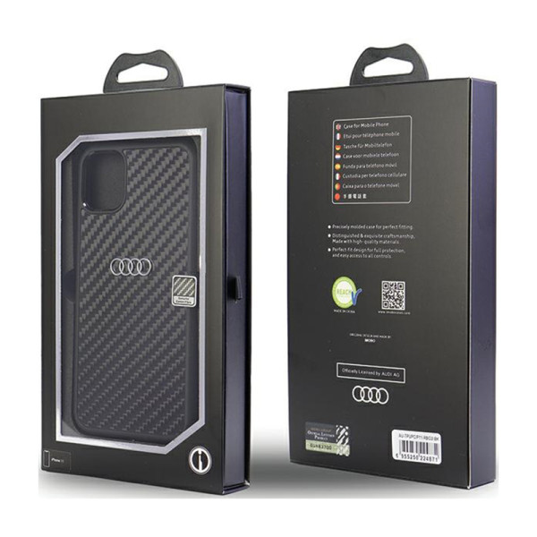 Etui Do iPhone 11 Audi Carbon Fiber Czarny