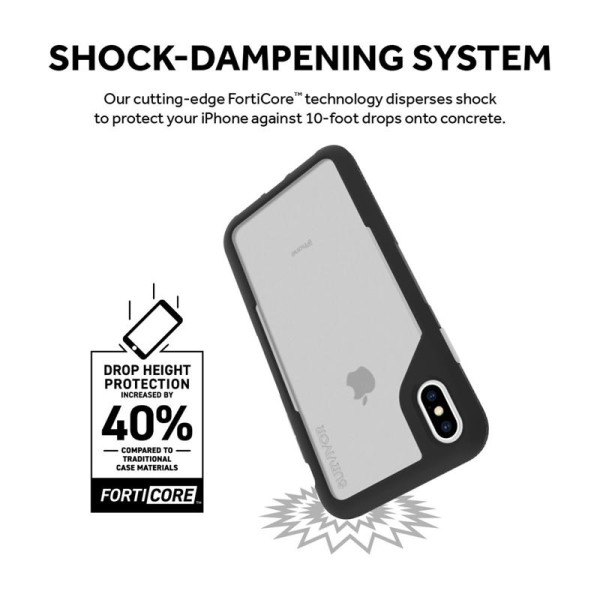 Etui Pancerne Do iPhone XS Max Griffin Survivor Endurance Przezroczysty