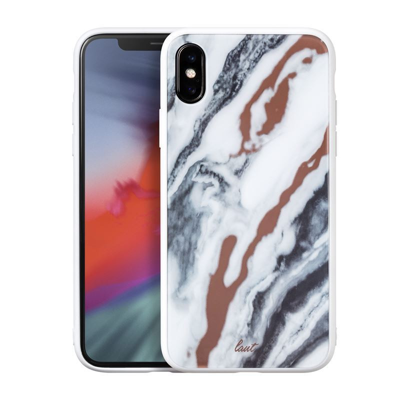 Etui Do iPhone XS Max Laut Mineral Glass Biały