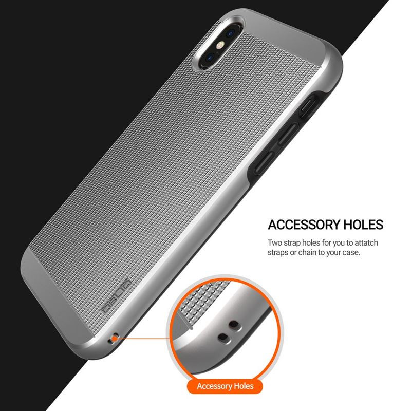 Etui Do iPhone XS / X Obliq Slim Meta Srebrny