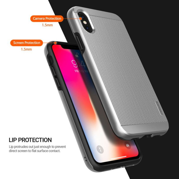 Etui Do iPhone XS / X Obliq Slim Meta Srebrny