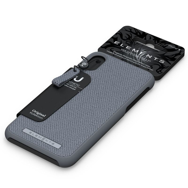 Etui Materiałowe Do iPhone XS Max Nordic Elements Original Idun Szary
