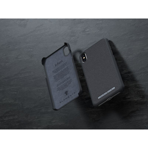 Etui Materiałowe Do iPhone XS Max Nordic Elements Original Idun Szary