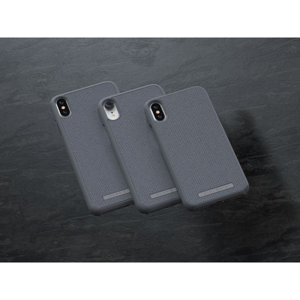 Etui Materiałowe Do iPhone XS Max Nordic Elements Original Idun Szary
