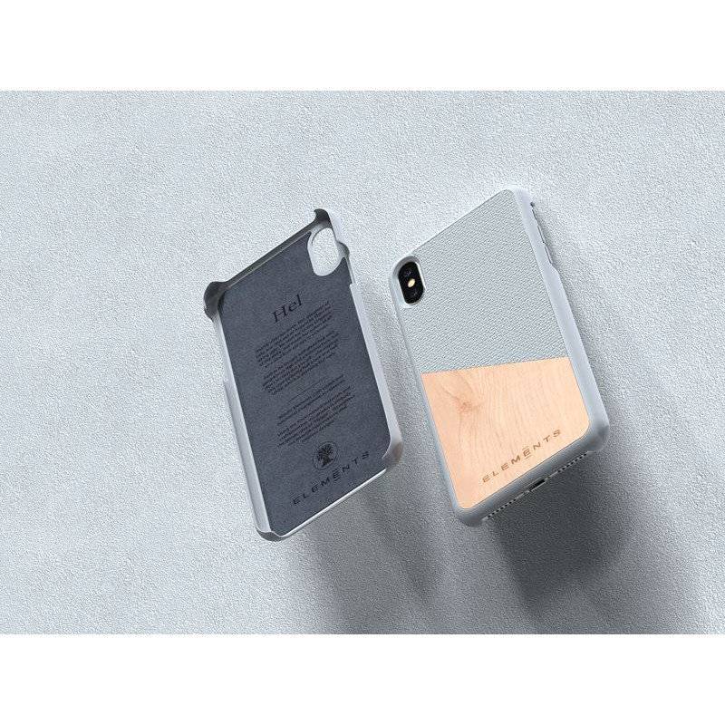 Etui Drewniane Do iPhone XS Max Nordic Elements...