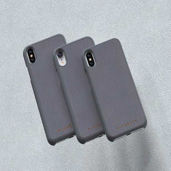 Etui Drewniane Do iPhone XS Max Nordic Elements Original Gefion Szary