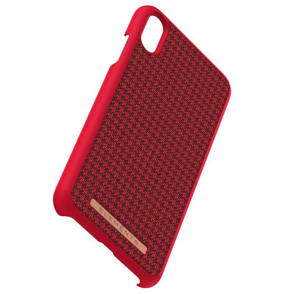 Etui Materiałowe Do iPhone XS Max Nordic Elements Saeson Idun Czerwony