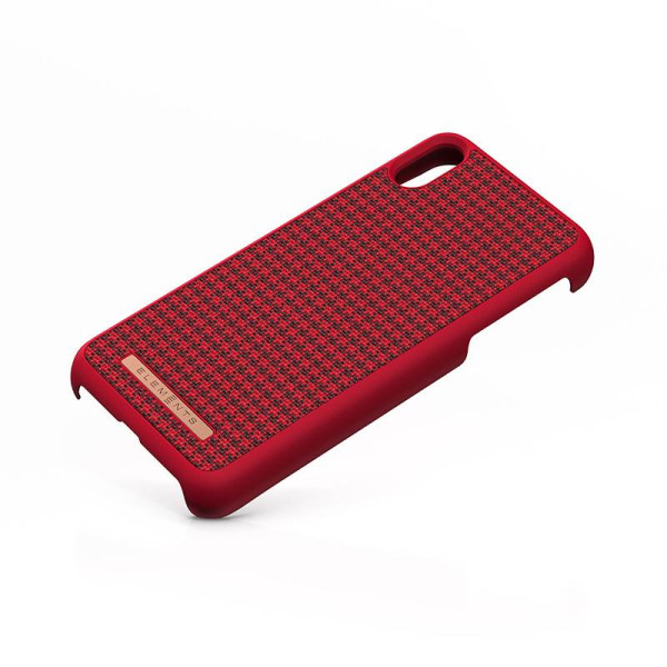 Etui Materiałowe Do iPhone XS Max Nordic Elements Saeson Idun Czerwony