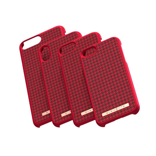 Etui Materiałowe Do iPhone XS Max Nordic Elements Saeson Idun Czerwony