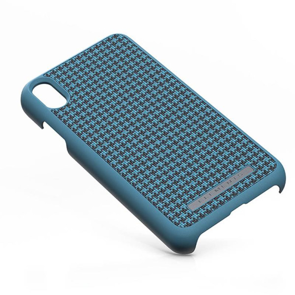 Etui Materiałowe Do iPhone XS Max Nordic Elements Saeson Idun Niebieski