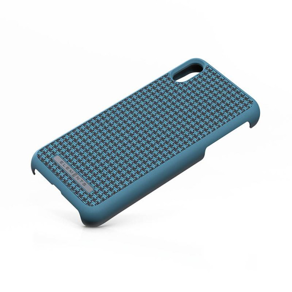 Etui Materiałowe Do iPhone XS Max Nordic Elements Saeson Idun Niebieski