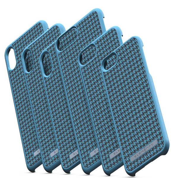 Etui Materiałowe Do iPhone XS Max Nordic Elements Saeson Idun Niebieski