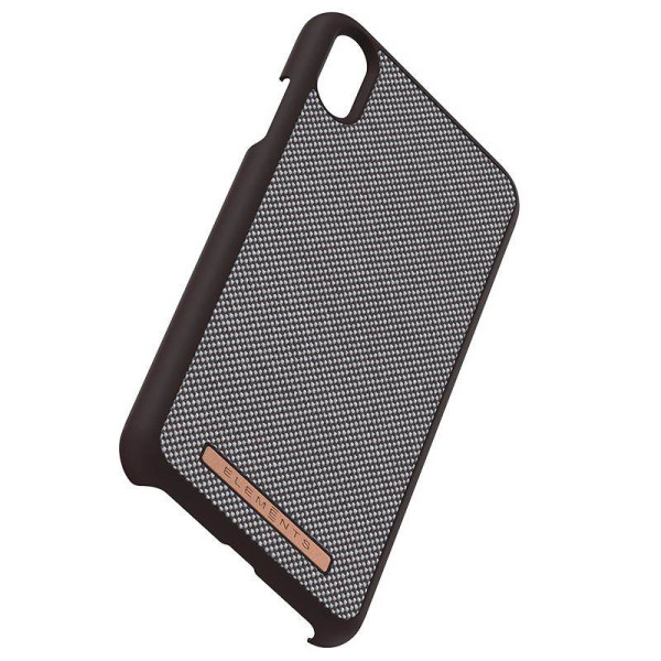 Etui Materiałowe Do iPhone XS Max Nordic Elements Saeson Idun Brązowy