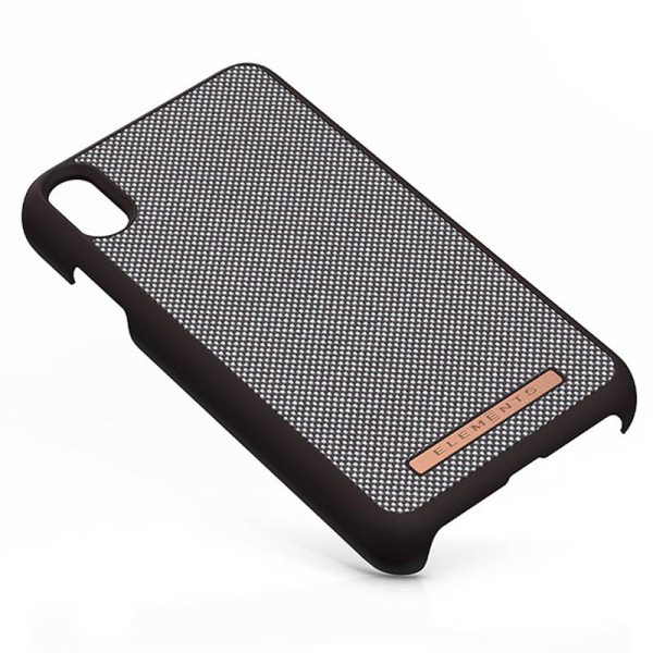 Etui Materiałowe Do iPhone XS Max Nordic Elements Saeson Idun Brązowy