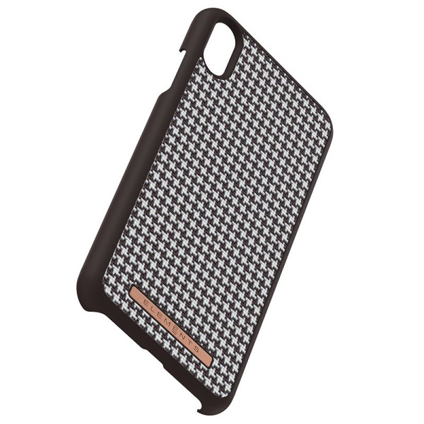 Etui Materiałowe Do iPhone XS Max Nordic Elements Saeson Idun Brązowy