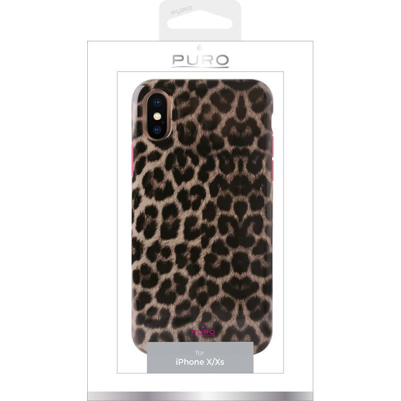 Etui Do iPhone XS / X Puro Glam Leopard Cover...