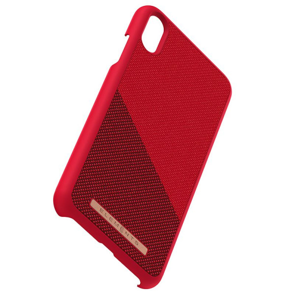 Etui Materiałowe Do iPhone XS Max Nordic Elements Saeson Freja Czerwony