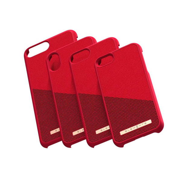 Etui Materiałowe Do iPhone XS Max Nordic Elements Saeson Freja Czerwony