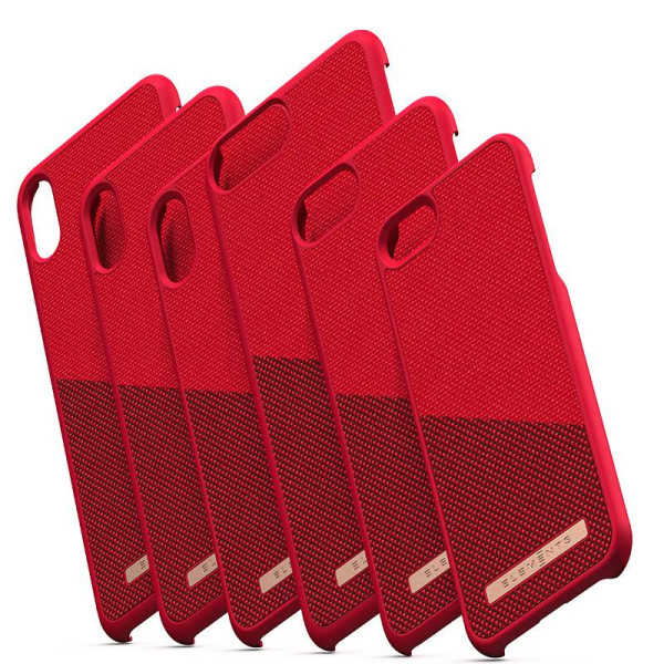 Etui Materiałowe Do iPhone XS Max Nordic Elements Saeson Freja Czerwony