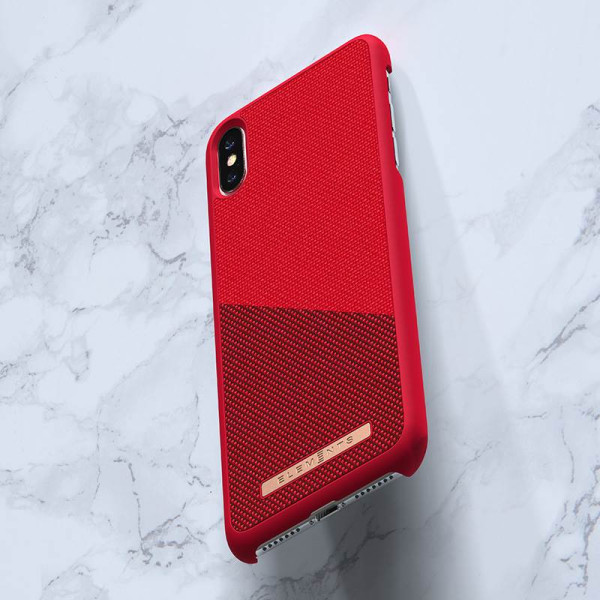 Etui Materiałowe Do iPhone XS Max Nordic Elements Saeson Freja Czerwony