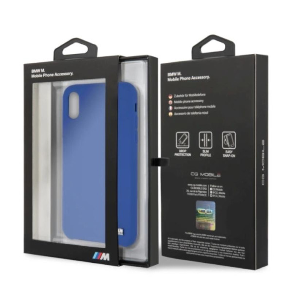 Etui Do iPhone X / XS BMW Silicone M Collection Niebieski