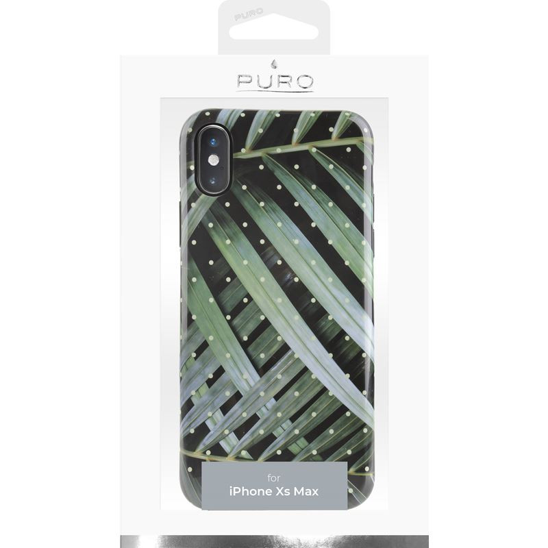 Etui Do iPhone XS Max Puro Glam Tropical Leaves...