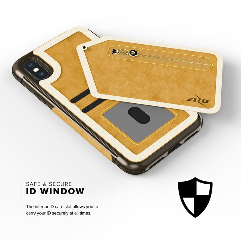 Etui Skórzane Do iPhone X Z Kieszeniami Na...