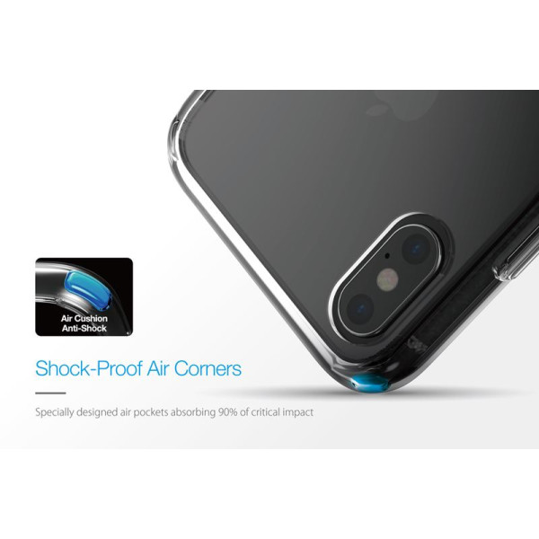 Etui Do iPhone XS Max Just Mobile Tenc Air Case Przezroczysty