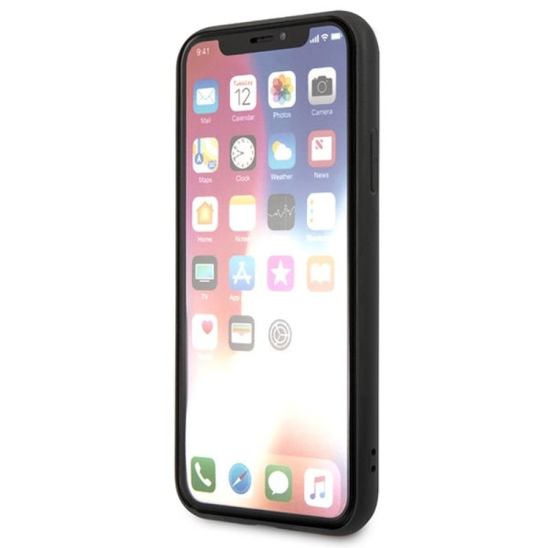 Etui Do iPhone XS Max Karl Lagerfeld Saffiano Karl & Choupette Heads Czarny