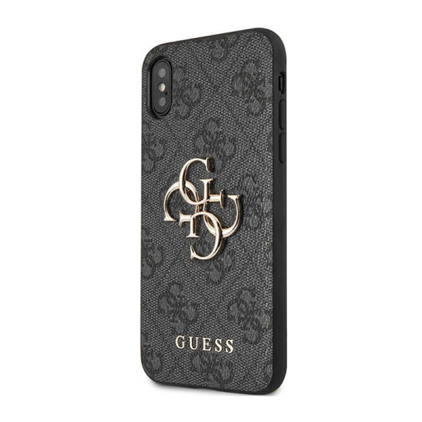 Etui Do iPhone X Guess 4G Big Metal Logo Szary