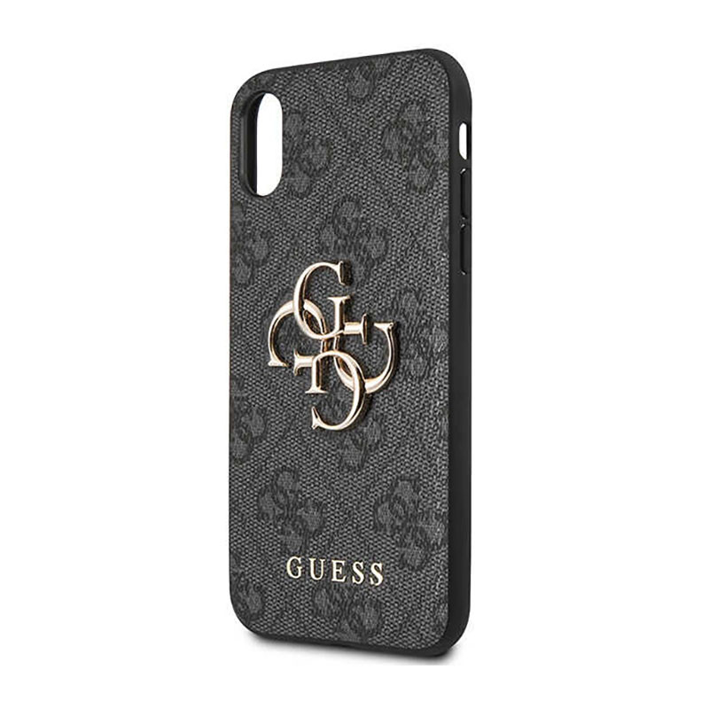 Etui Do iPhone X Guess 4G Big Metal Logo Szary