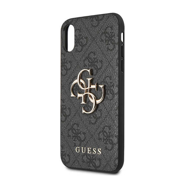Etui Do iPhone X Guess 4G Big Metal Logo Szary