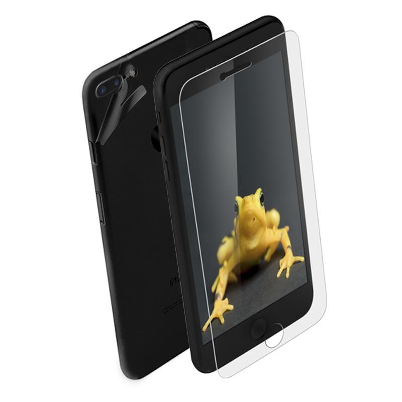 Szkło Ochronne Hartowane 9H + Folia Na Obudowę Do iPhone 7 Plus Wrapsol Hybrid