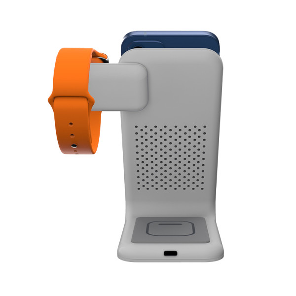 Ładowarka Bezprzewodowa 3w1 Do iPhone. AirPods I Apple Watch STM Chargetree Swing Biały